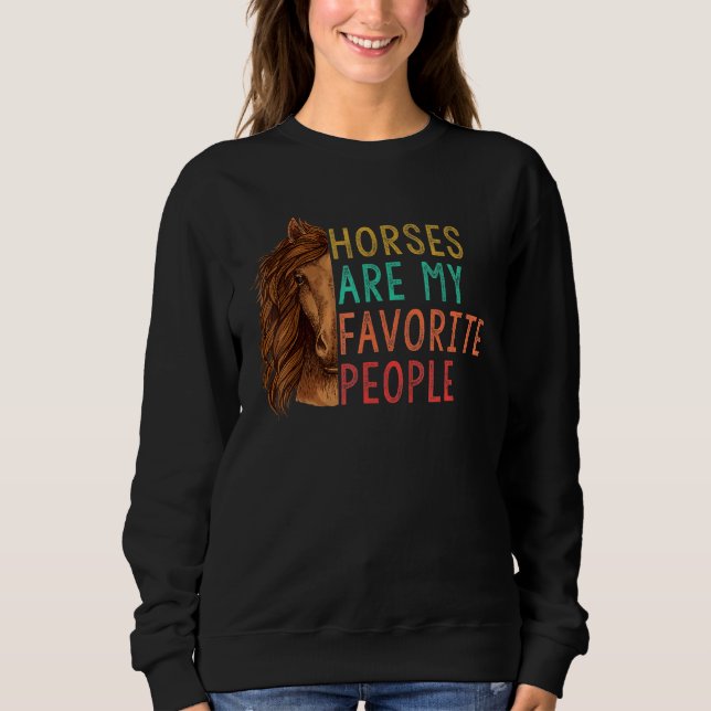Camiseta Os Cavalos São O Meu Cavalo De Pessoas Favorito (Frente)