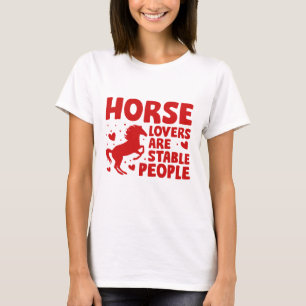 Camiseta Os Cavalos São Pessoas Estáveis