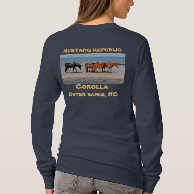 Camiseta Os cavalos selvagens do Corolla (Verso)