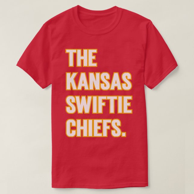 Camiseta Os Chefes Swiftie do Kansas v4 TShirt (Frente do Design)