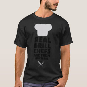 Camiseta Os Chefs do Real Grill são do aniversário de Montr
