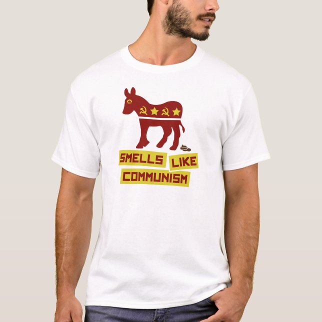 Camiseta Os cheiros gostam do comunismo (Frente)