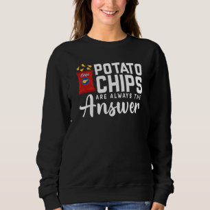 Camiseta Os Chips De Batata São Sempre A Comida De Resposta