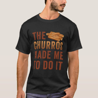 Camiseta Os Churros Fizeram-Me Fazê-Lo Crianças Vintage Chu