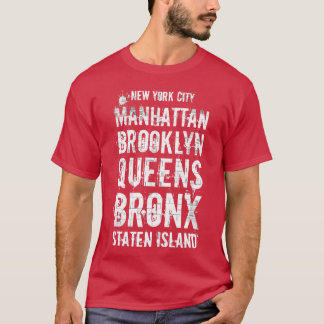 Camiseta Os Cinco Boroughs NYC