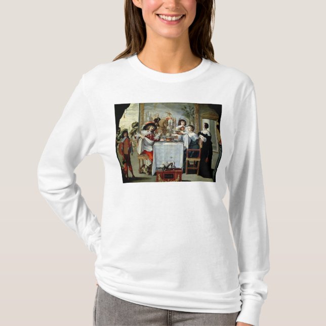 Camiseta Os cinco sentidos - gosto (Frente)