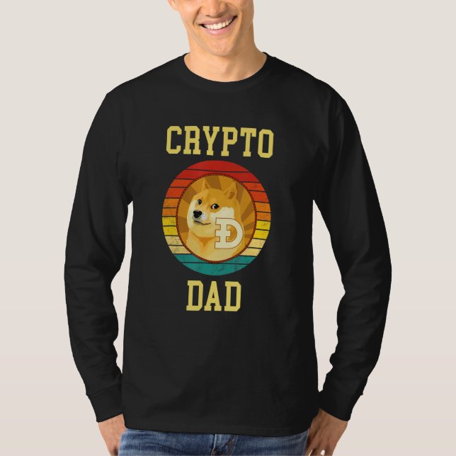 Camiseta Os Comerciantes De Pai Cripto Pairam Com O Estilo  (Frente)