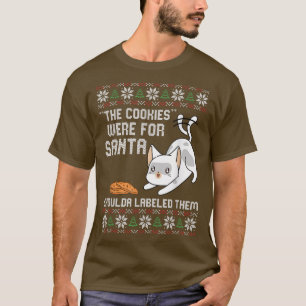 Camiseta Os Cookies Eram Para Papais noeis De Natal Um Kit