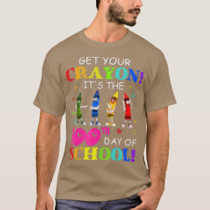 Camiseta Os Crayons Dançando Arranjam Seu Crayon O 100º D