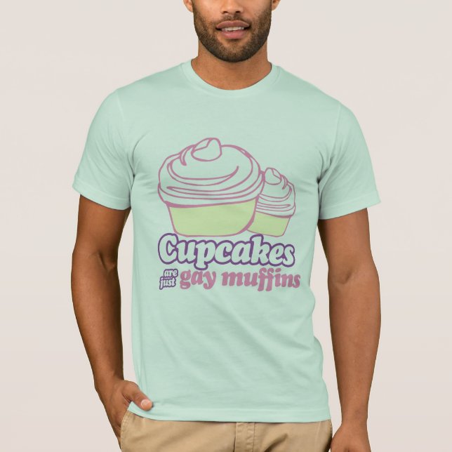 CAMISETA OS CUPCAKES SÃO APENAS MUFFIN ALEGRES (Frente)