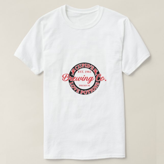 Camiseta Os Cupídeos Est. 1982 Brewing Co. Premium Love Pot (Frente do Design)