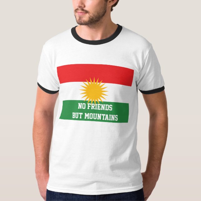 Camiseta Os Curdos não têm nenhum amigo mas as montanhas (Frente)