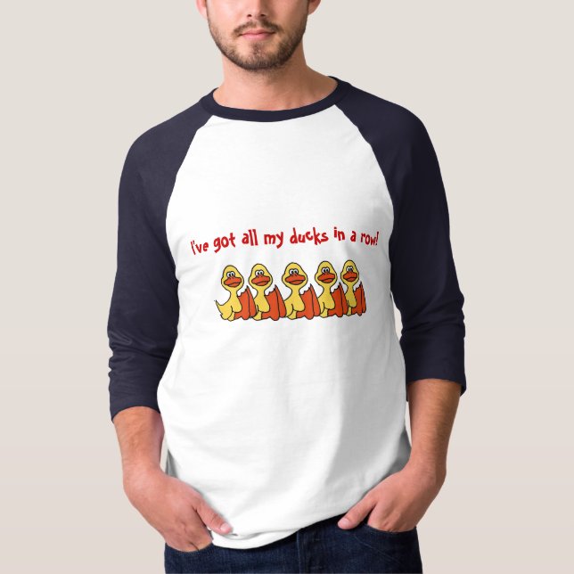 Camiseta Os desenhos animados AA engraçados Ducks em (Frente)