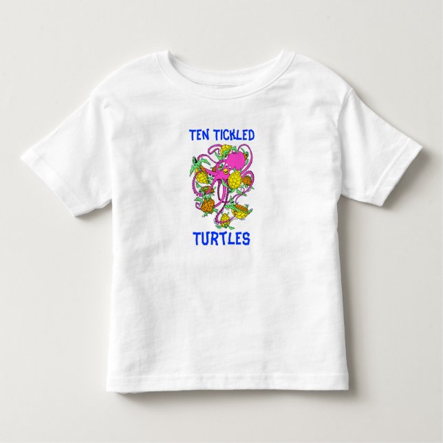 Camiseta Os desenhos animados dez agradaram tartarugas (Frente)
