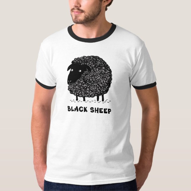 Camiseta Os desenhos animados lanosos legal dos carneiros (Frente)