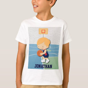 Camiseta Os desenhos animados personalizados do jogador de