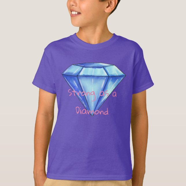 Camiseta Os diamantes são duros (Frente)