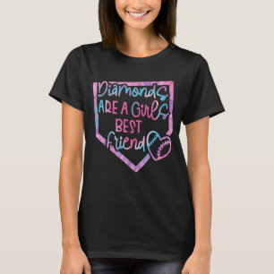 Camiseta Os Diamantes São Um Melhor Amigo Para As Raparigas