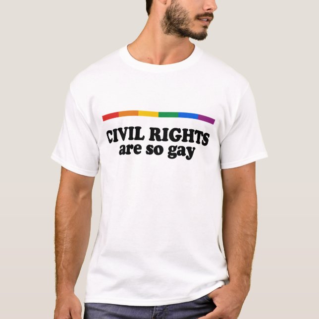 Camiseta Os direitos civis são alegres (Frente)
