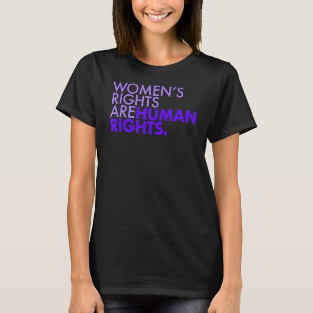 Camiseta Os Direitos Da Mulher São A Lavanda Dos Direitos D (Frente)