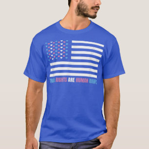 Camiseta Os Direitos Do FlagTrans Dos Eua São Direitos Huma