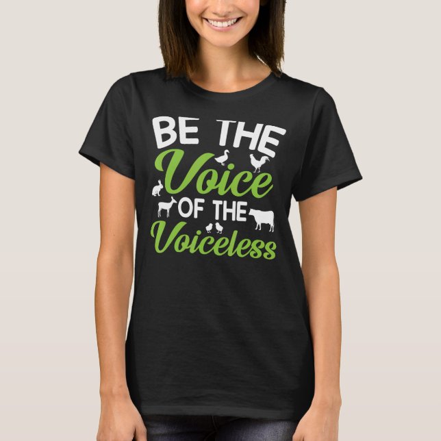 Camiseta Os Direitos Dos Animais São A Voz Dos Sem Voz (Frente)