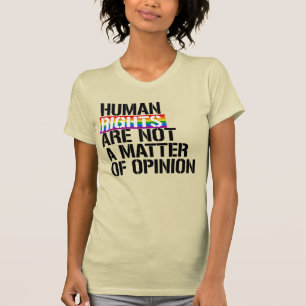 CAMISETA OS DIREITOS HUMANOS NÃO SÃO UMA QUESTÃO DE OPINIÃO