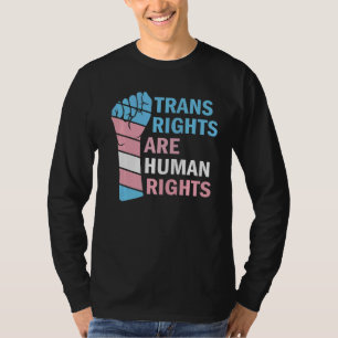 Camiseta Os Direitos Humanos São Sinalizador De Transgênero