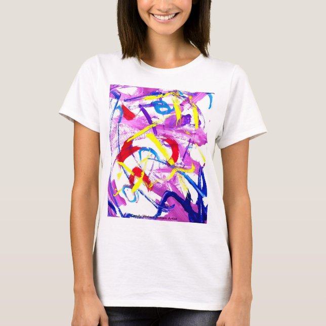 Camiseta Os doces molham o artista do autismo (Frente)