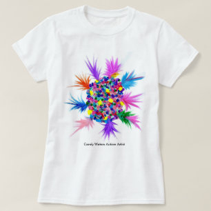 Camiseta Os doces molham o artista do autismo
