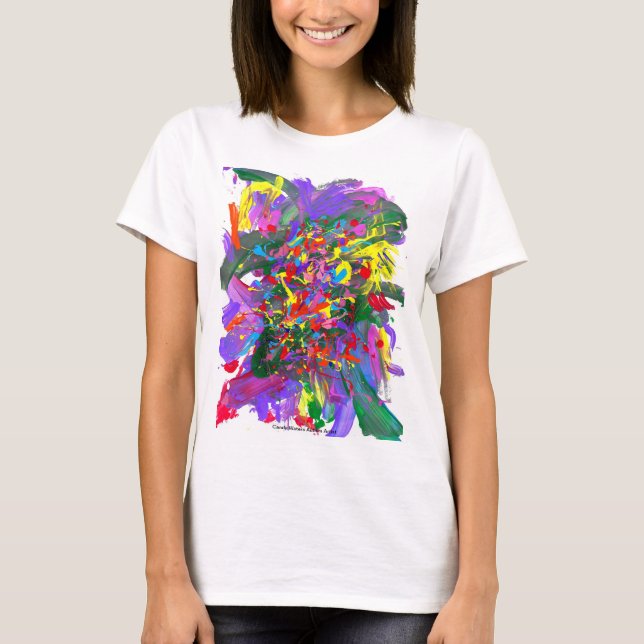 Camiseta Os doces molham o artista do autismo (Frente)