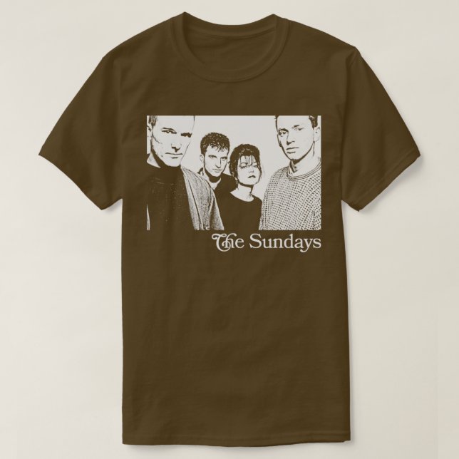 Camiseta Os domingos dos anos 90 da Arte com Ventilador Ret (Frente do Design)