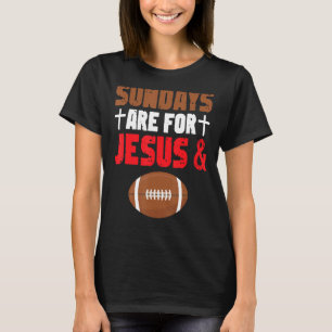 Camiseta Os Domingos Engraçados São Para Jesus E Futebol Ch