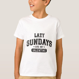 Camiseta Os Domingos Preguiçosos São O Meu Namorados Engraç