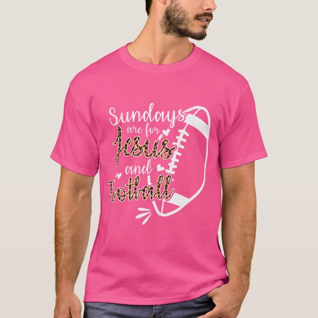 Camiseta Os Domingos São Para Jesus E Futebol (Frente)