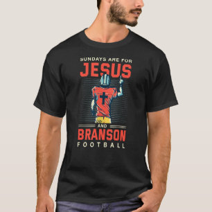 Camiseta Os Domingos São Para Jesus E Futebol De Branson