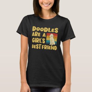 Camiseta Os doodles são o melhor Ouro de amizade da garota,