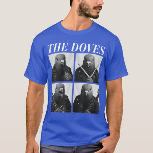 Camiseta Os Doves Rockers Animais Engraçados Música Rock Em