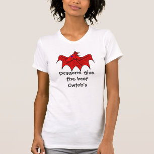 Camiseta Os dragões de Galês dão os melhores cwtchs