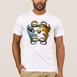 Camiseta Os dragões jogam ao balão -