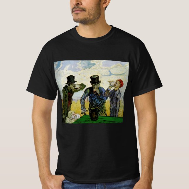 Camiseta Os Drinkers de Vincent van Gogh (Frente)