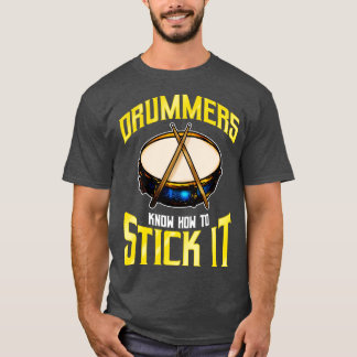 Camiseta Os Drummers Sabem Colocar Os Tambores Na Persão