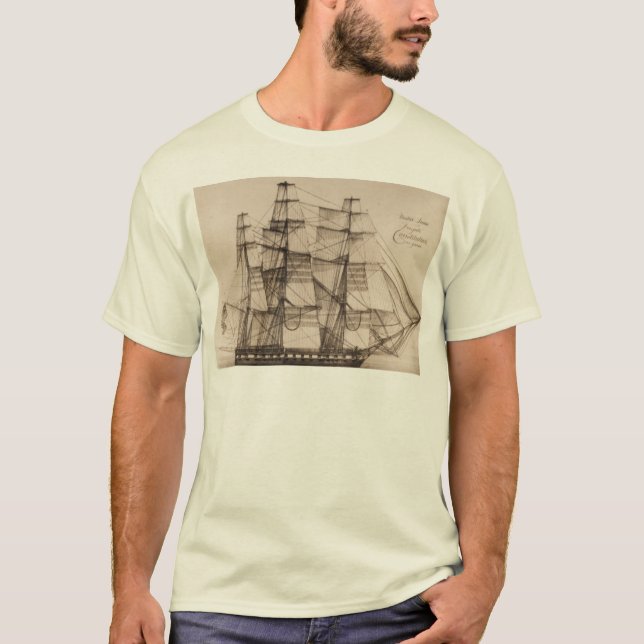 Camiseta Os E.U. enviam a constelação sailplan (Frente)