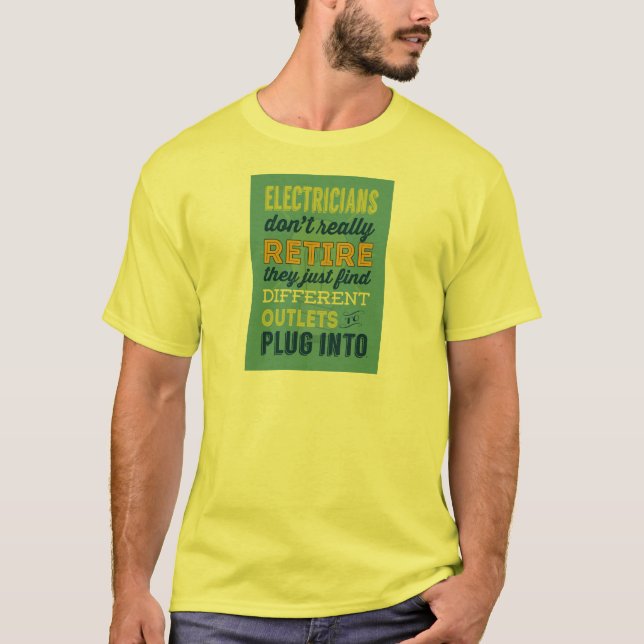 Camiseta Os eletricistas não fazem realmente (Frente)