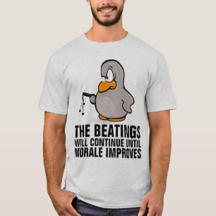 Camiseta Os espancamentos continuarão até que a moral melho