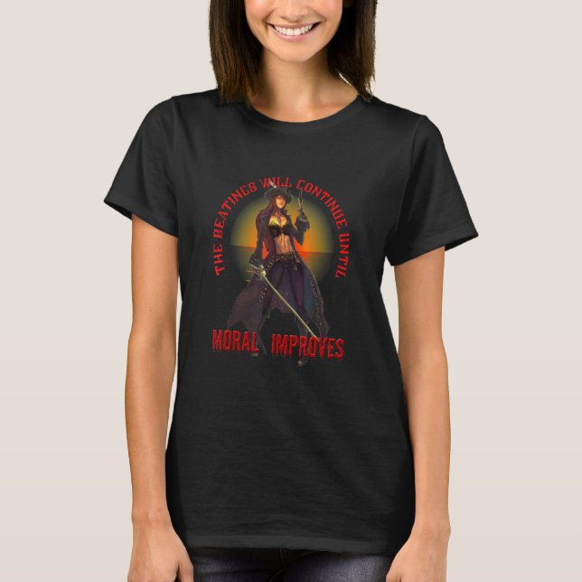 Camiseta Os espancamentos continuarão até que a moral melho (Frente)