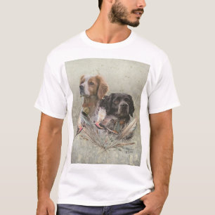 Camiseta Os espanhóis britânicos, a Bretanha francesa, o cã