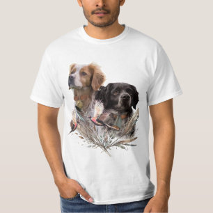 Camiseta Os espanhóis britânicos, a Bretanha francesa, o cã