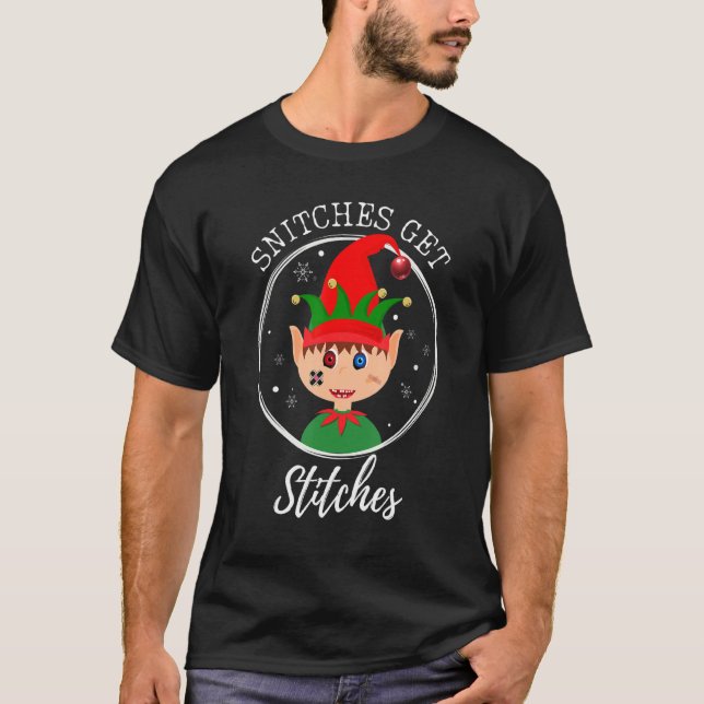 Camiseta Os Espingardas Obtêm Stitingas De Natal Os Espinga (Frente)