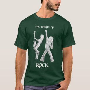CAMISETA OS ESPÍRITOS DO ROCK HOLLOWEEN ROCK CAMISETAGIFTS